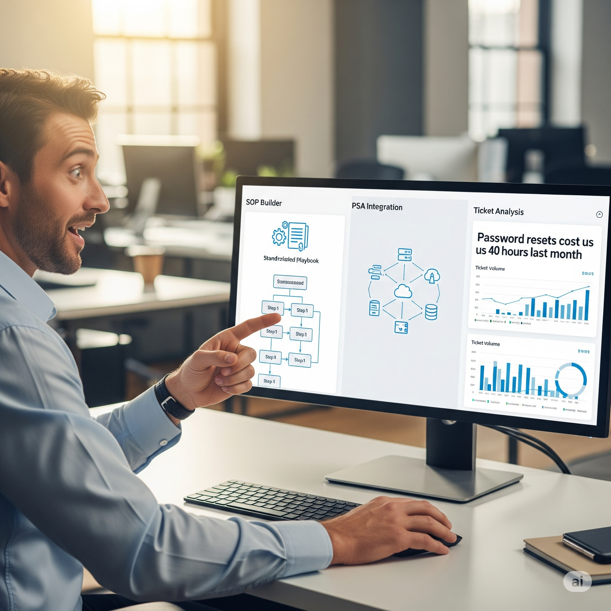 A diagram of a streamlined operational process